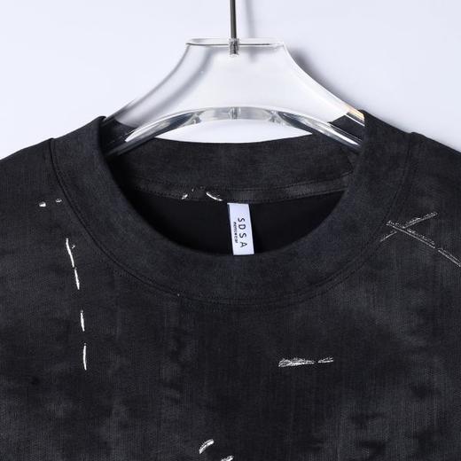 SDSA男装2026新款高贵轻奢潮牌扎染滴胶圆领短袖T恤百搭舒适上衣 商品图1