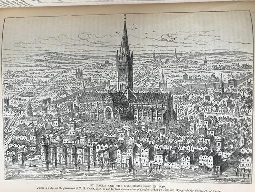 约19世纪后期 过去与现在的伦敦（全6卷） 数千幅版画插图 漆布精装16开 商品图4