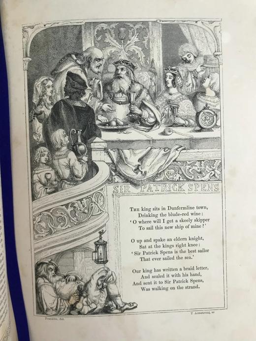 工坊特装本！1842年 英国民谣集 约百余幅版画插图 真皮精装16开 商品图7