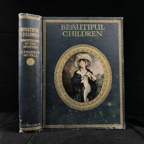 约20世纪早期 大师笔下不朽的美丽孩童 50幅彩色手工贴图 漆布精装16开