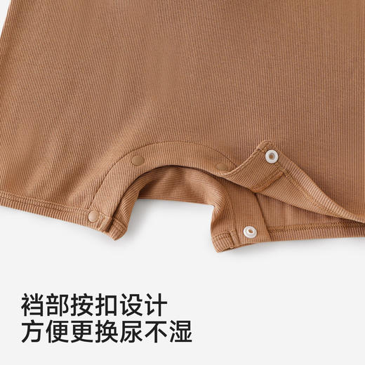 英氏婴儿衣服夏季男宝宝短袖连身衣卡通印花可爱薄款连体衣休闲 商品图3