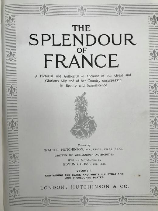 约20世纪早期 法兰西的荣光（全2卷） 19幅彩色插图千余幅黑白插图 漆布精装16开 商品图4
