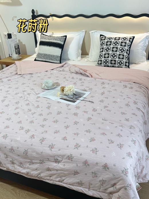 ☘️☘️宝子们，挖到宝啦！韩国🇰🇷色织皱皱纱夏被上新✨柔软又舒适，品质超绝，闭眼入🙈 【韩国🇰🇷秘境花园系列•空调夏被】细腻贴肤🥰透气不厚重😍 商品图3