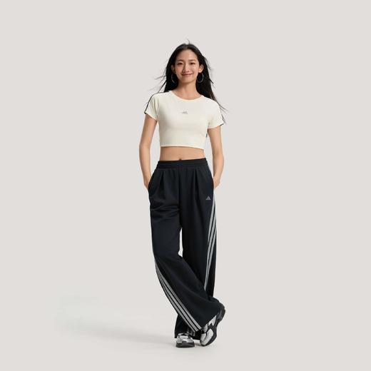 Adidas阿迪达斯DANCE INTERLOCK PANT 三条纹舞动系列宽松运动香蕉裤扭扭裤KR7594 商品图8