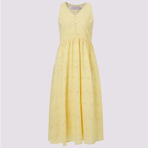 MAXRIENY波嬉风无袖V领花朵挂脖连衣裙26春夏高腰显瘦度假裙子(货号:MF80DR004) 商品图4