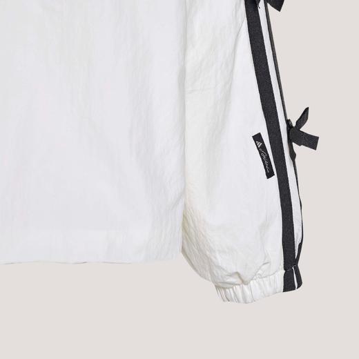 Adidas阿迪达斯DANCE LONG LENGTH JACKET 三条纹舞动系列拒水蝴蝶结运动休闲连帽夹克早春薄外套 商品图8