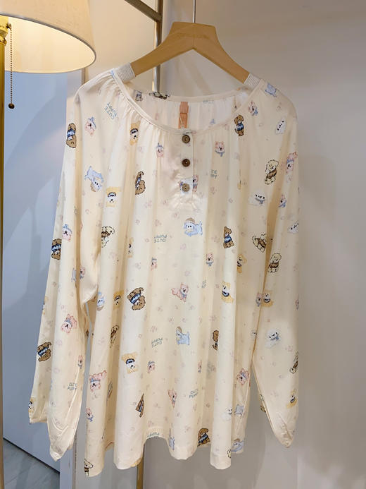 新品松植屋女款100%再生纤维素纤维长袖长裤套装 透气垂感面料自带凉感，告别闷热，出汗不粘身 商品图6