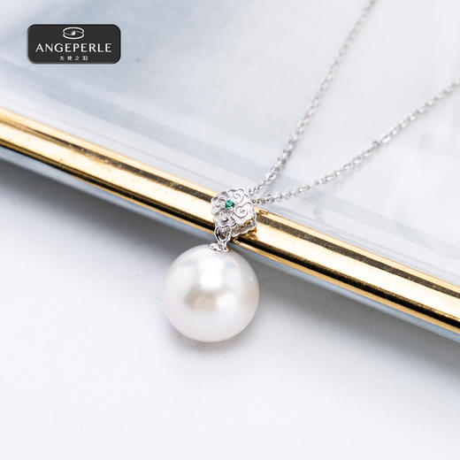 天使之泪 如意点翠淡水珍珠珈白丽珍珠吊坠 SYJ40 商品图1