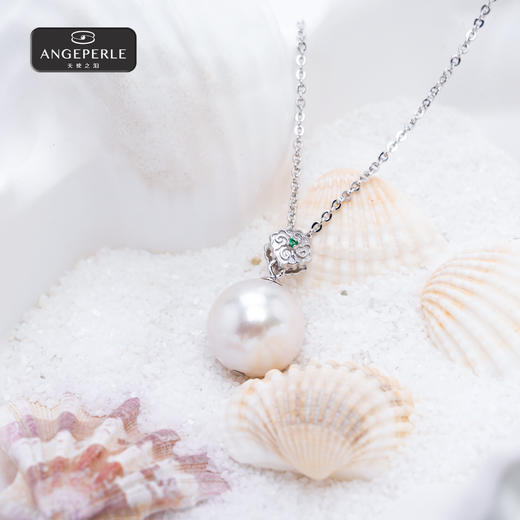 天使之泪 如意点翠淡水珍珠珈白丽珍珠吊坠 SYJ40 商品图2