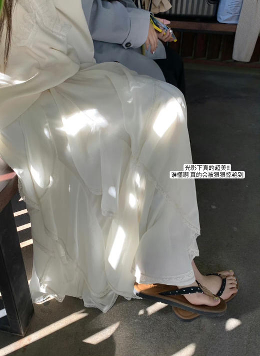 会跳舞的蕾丝蛋糕芊芊显瘦松紧腰半裙 商品图6