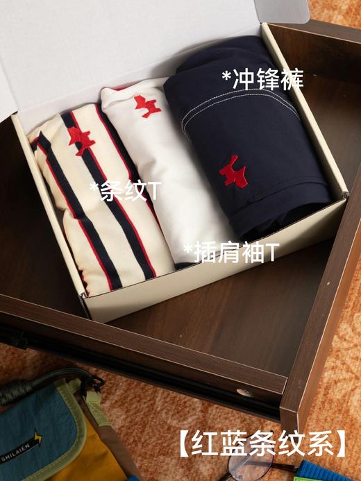 【秒杀】AIWAYYOYI联名韩国小狗品牌系列款 到手3件【儿童净版T恤+儿童条纹T恤 +儿童0压重长裤 】 商品图11