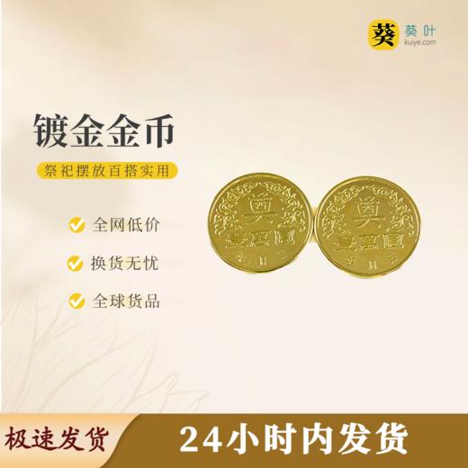 镀金金币鎏金璀璨耐磨防锈圆润规整 商品图0