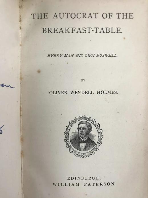 约19世纪后期 霍姆斯《早餐桌系列散文集》（全3卷） 全真皮精装36开 商品图2