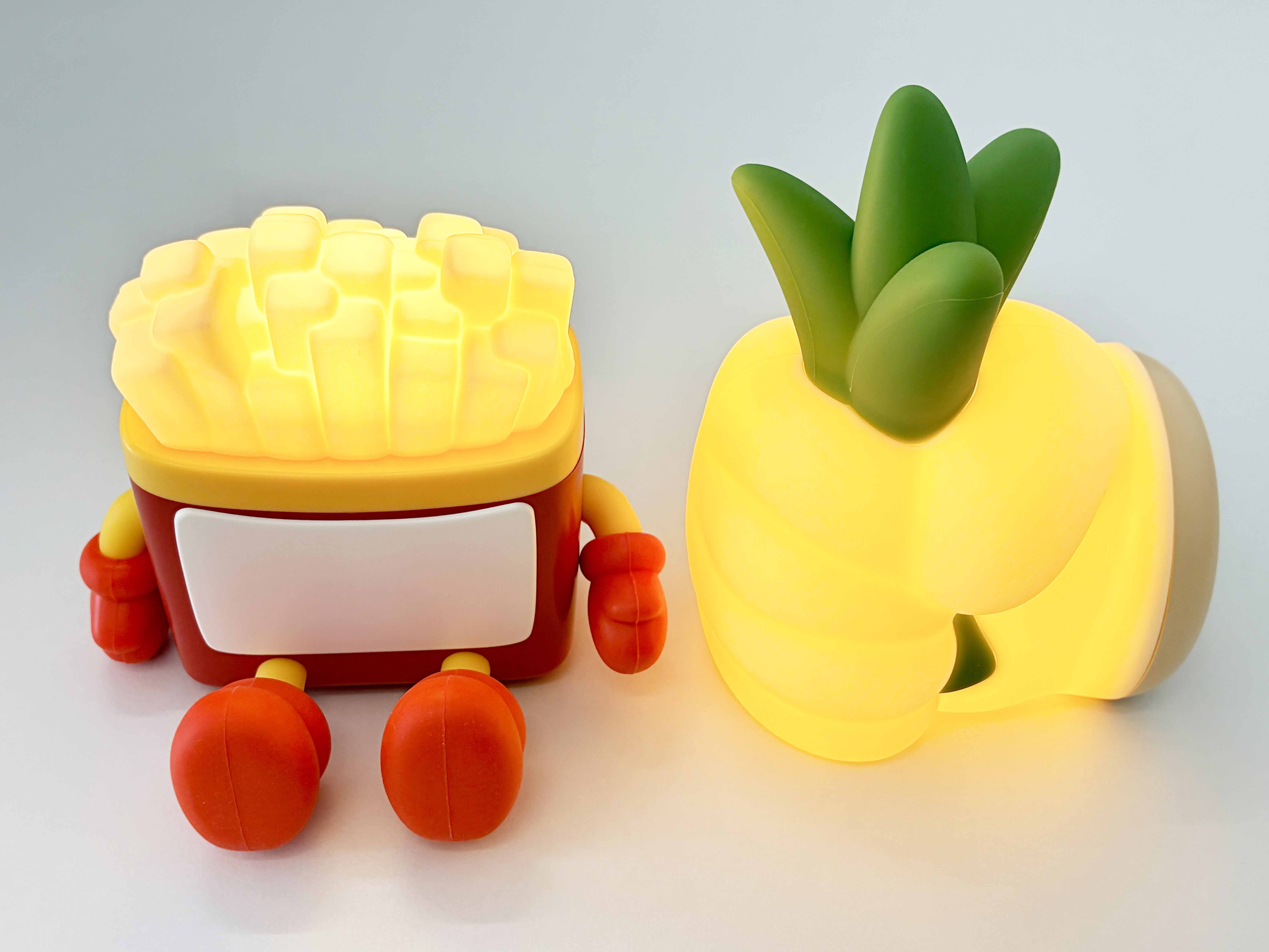 网红爆款桌面/床头小夜灯硅胶可捏解压