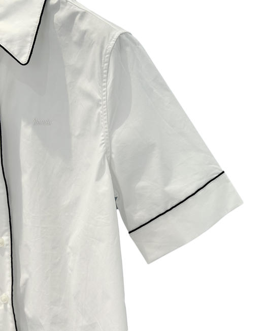 女款织带刺绣短袖衬衫ba020 商品图2