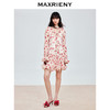 【商场同款-浅春系穿搭】MAXRIENY浪漫复古玫瑰印花连衣裙25春款(货号:MC86DR076) 商品缩略图1