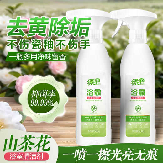 绿伞浴霸强力去污浴霸清洁剂快速溶解污渍家用宿舍母婴山茶花香 商品图1