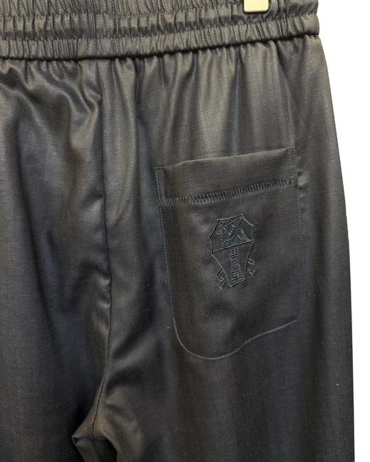 男款刺绣亚麻休闲裤长裤la006 商品图2