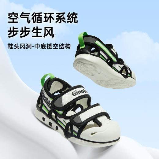 【私域团购】基诺浦夏季凉鞋儿童机能鞋赛车系列GY1596 商品图5