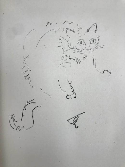 1930年 迈克尔·约瑟夫《猫咪的陪伴》 配大量手绘速写画 漆布精装16开 商品图6