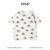 SDSA男装2026新款高贵轻奢潮牌扎染撞色满印花卉圆领短袖T恤百搭 商品缩略图0