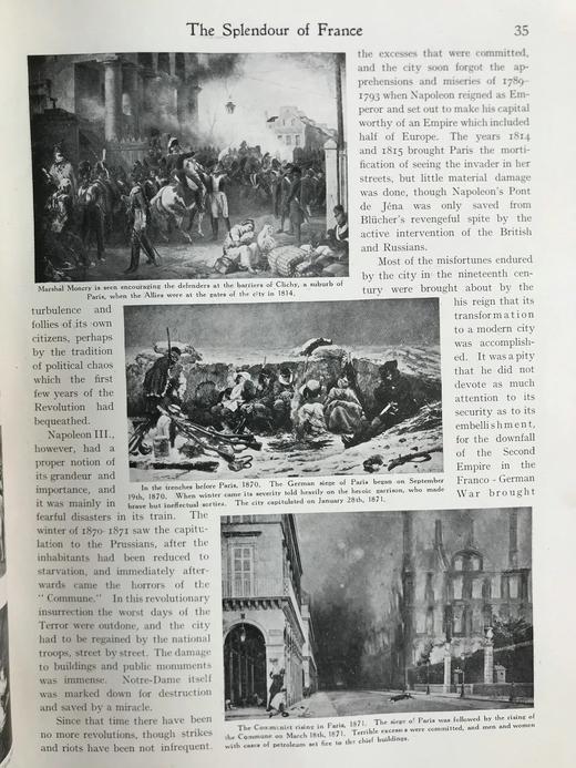 约20世纪早期 法兰西的荣光（全2卷） 19幅彩色插图千余幅黑白插图 漆布精装16开 商品图12