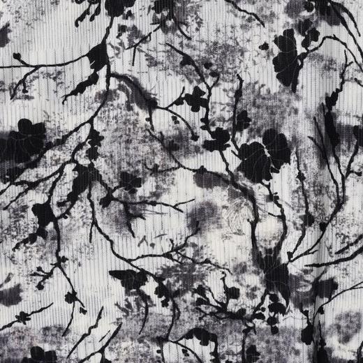 SDSA男装2026新款高贵轻奢简约肌理植绒花卉圆领长袖T恤圆领百搭 商品图3