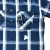 and wander indigo check SS shirt 透气抗皱机能性格子短袖衬衫 商品缩略图2