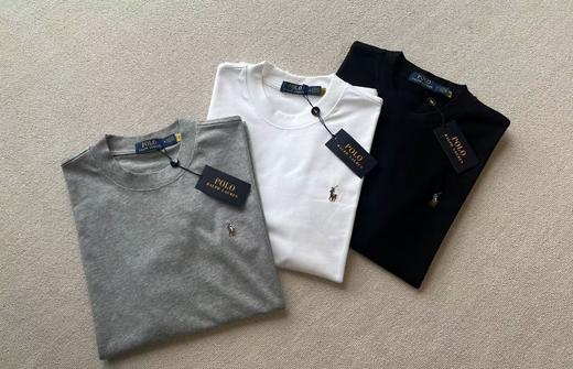 【a61】经典彩马刺绣男子夏日舒适圆领短袖T恤！！ 商品图1