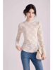 轻奢简约~亲肤蕾丝立领长袖打底衫女2026春季新款设计感百搭上衣 商品缩略图0