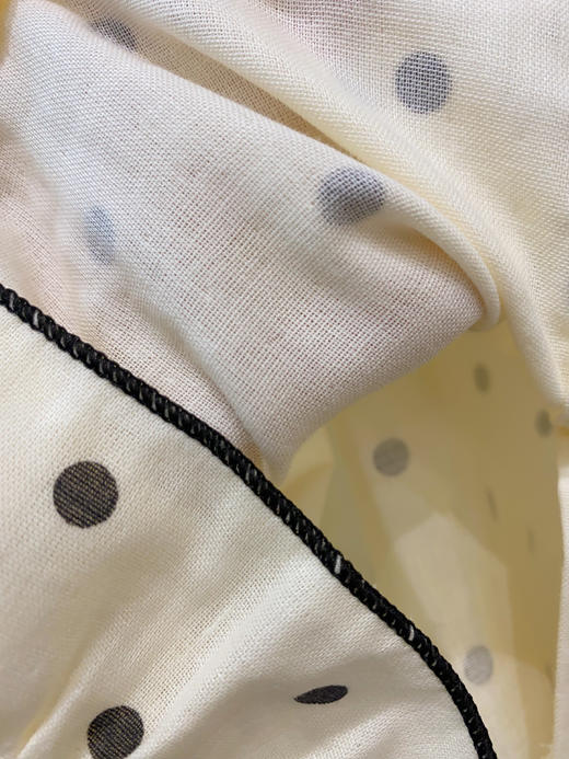 松植屋《晨曦》女士圆领全棉双层纱布长袖长裤睡衣套装 商品图6