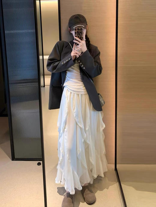 会跳舞的蕾丝蛋糕芊芊显瘦松紧腰半裙 商品图12