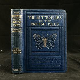 1906年 不列颠群岛蝴蝶图鉴 450幅彩色插图 精装64开