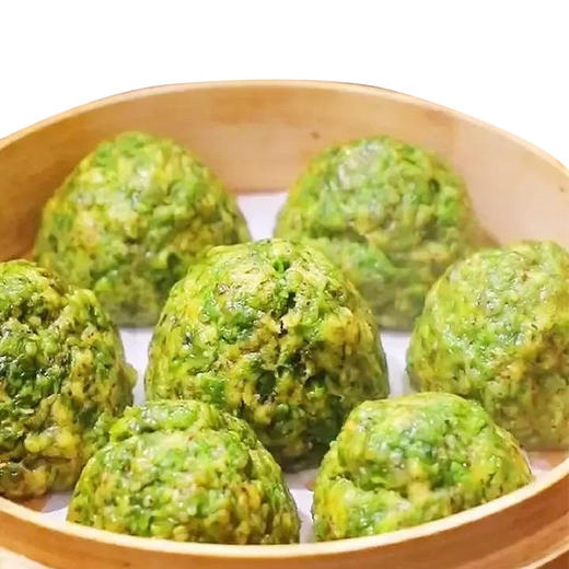 新鲜现做榆钱窝窝头纯手工菜团子现摘榆钱速食早餐半成品加热即食 商品图3