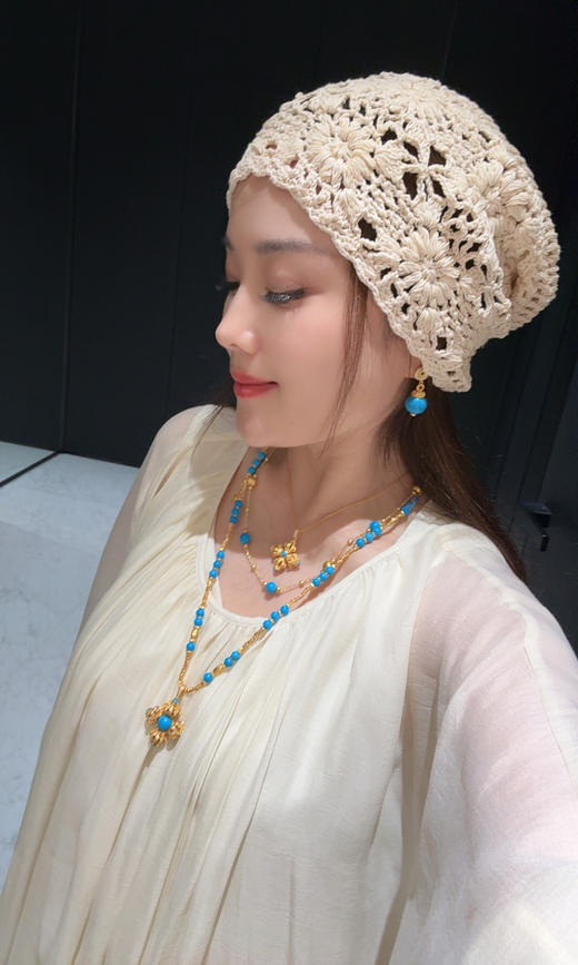 GAONAS 景泰之韵 中式贵气百搭度假风老钱多功能金色项链11949XB 商品图6