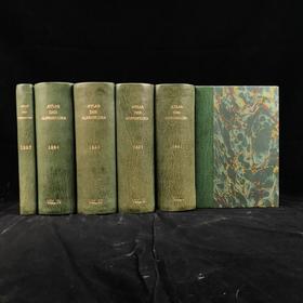 1881-1884年 阿尔卑斯山植物图鉴（5卷） 500幅彩色版画插图 精装32开
