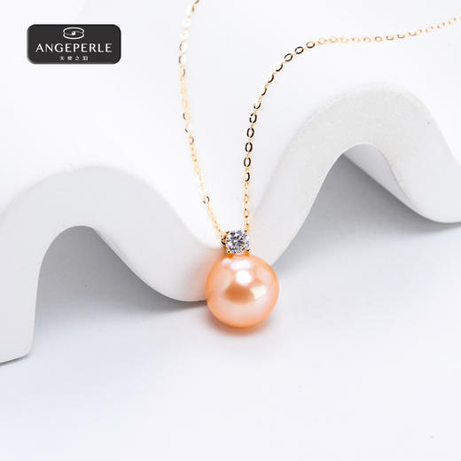 天使之泪 S925银淡水珍珠中国红珍珠吊坠 SYJ36 商品图3