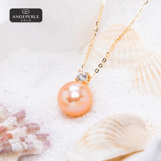 天使之泪 S925银淡水珍珠中国红珍珠吊坠 SYJ36 商品图2