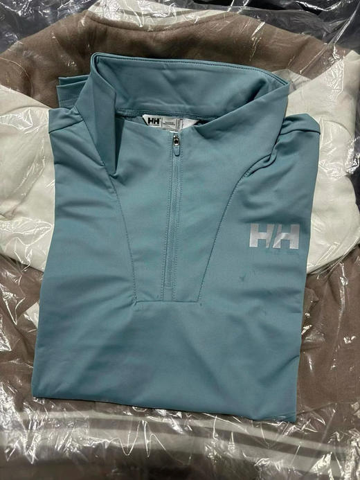 原单正品挪威国宝品牌Helly Hanse家 男士牛奶丝滑科技弹力面料半拉链设计长袖T恤衫，三个色S-XXL 商品图1