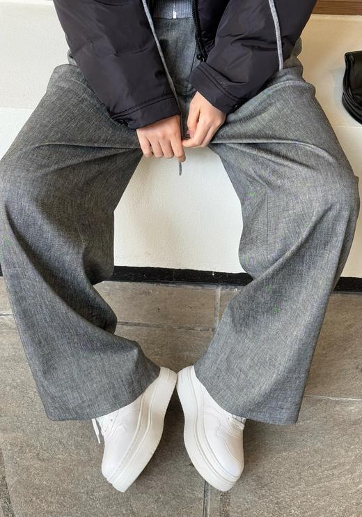 品牌直发特价ELLE厚底松糕纯皮小白鞋 商品图6