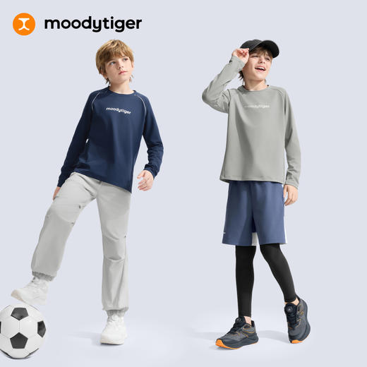 moodytiger男童运动休闲舒适长袖T恤61110105 商品图4