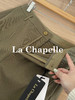 专柜实拍【遮胯显瘦通勤】拉夏贝尔/La Chapelle绵羊毛+莱赛尔！高腰单扣裤袢卷边设计西裤休闲哈伦裤 商品缩略图5