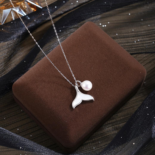 子佩集【鱼跃心扉】银S925珍珠惜王妃套链项链【MLTL059】鱼尾2602 商品图1