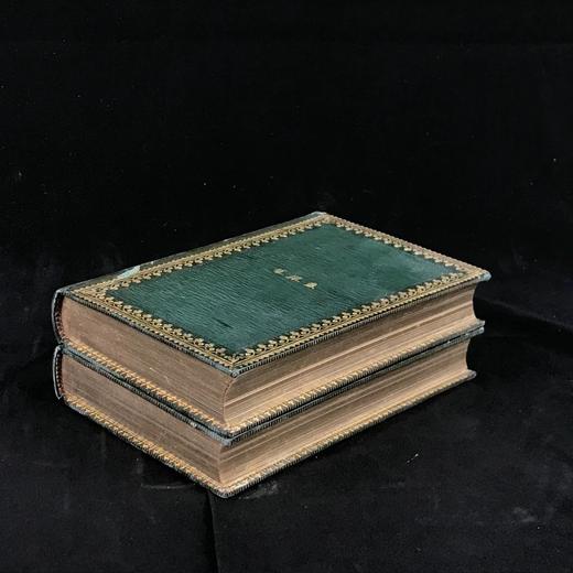 1865年 彭斯诗集（全2卷） 全真皮精装64开 商品图1