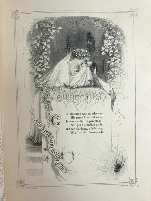 工坊特装本！1842年 英国民谣集 约百余幅版画插图 真皮精装16开 商品图5