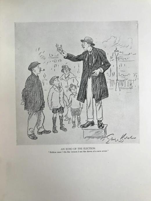 1926年 《笨拙》插画家乔治·贝尔彻漫画集 数十幅插图 精装大16开 商品图9