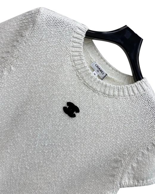 女款logo刺绣短袖针织衫ba025 商品图2