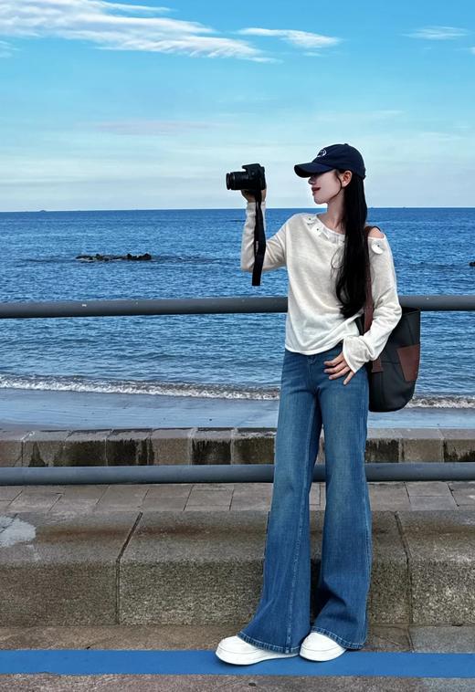 品牌直发特价ELLE厚底松糕纯皮小白鞋 商品图11