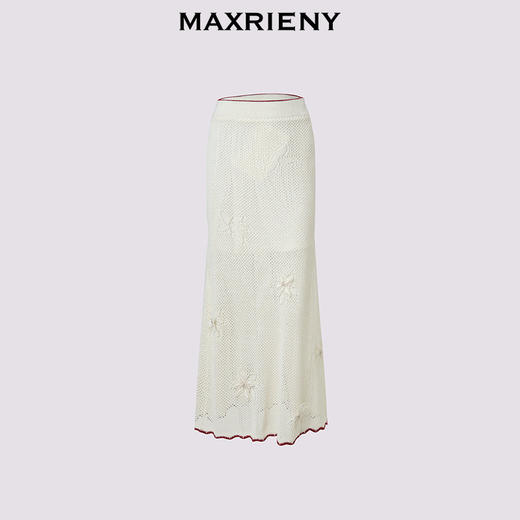 【SARA同款】MAXRIENY度假风鱼尾半裙2025春季新款修身长裙气质感(货号:MC86SK259) 商品图4