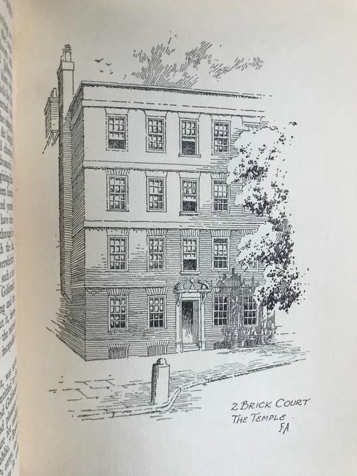 1912年 伦敦名宅与文学圣地 74幅插图16幅肖像 漆布精装32开 商品图9